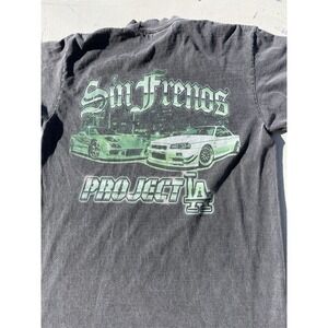 Men's Sin Frenos T-Shirt Black Logo S Classic Streetwear Race Cars VATO Tricks